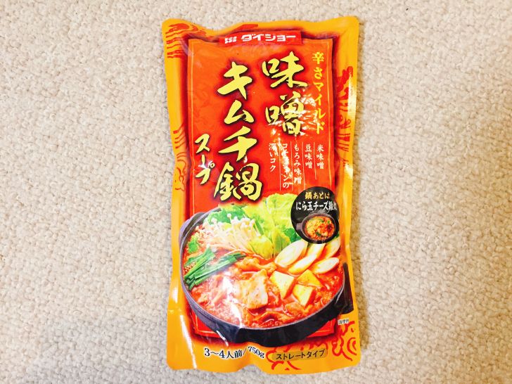 買物 ダイショー 味噌キムチ鍋スープ 750ｇ×10袋