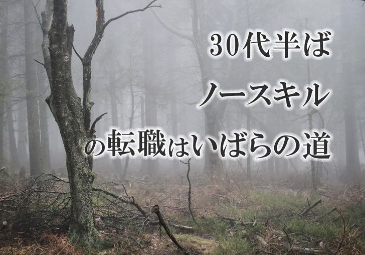 30代の転職はいばらの道