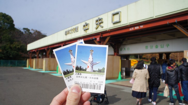 万博記念公園の入園券