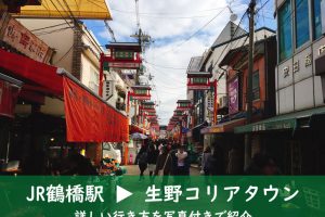 JR鶴橋駅から生野コリアタウンへのアクセス