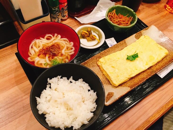 出し巻・ミニうどん定食