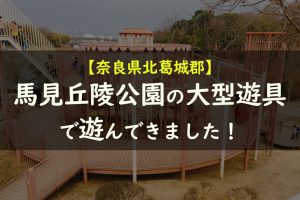 馬見丘陵公園の大型遊具で遊んできました