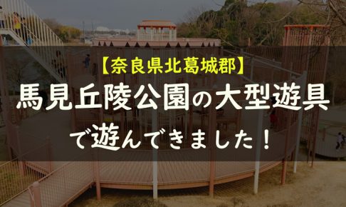 馬見丘陵公園の大型遊具で遊んできました