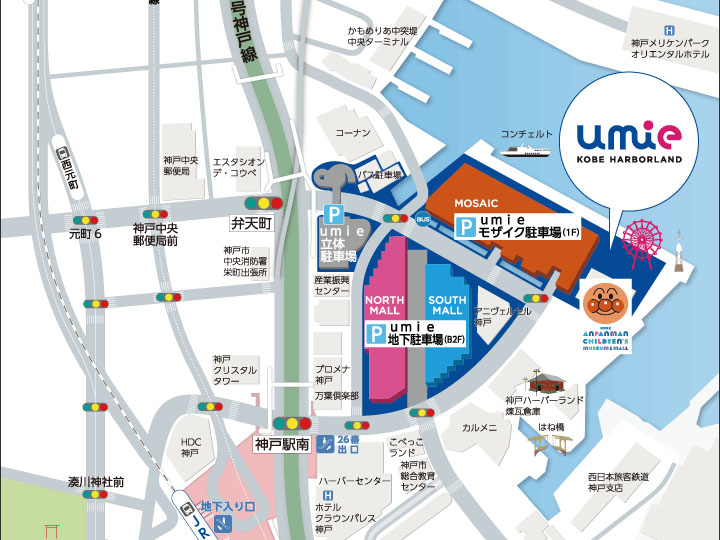 umieの駐車場Map