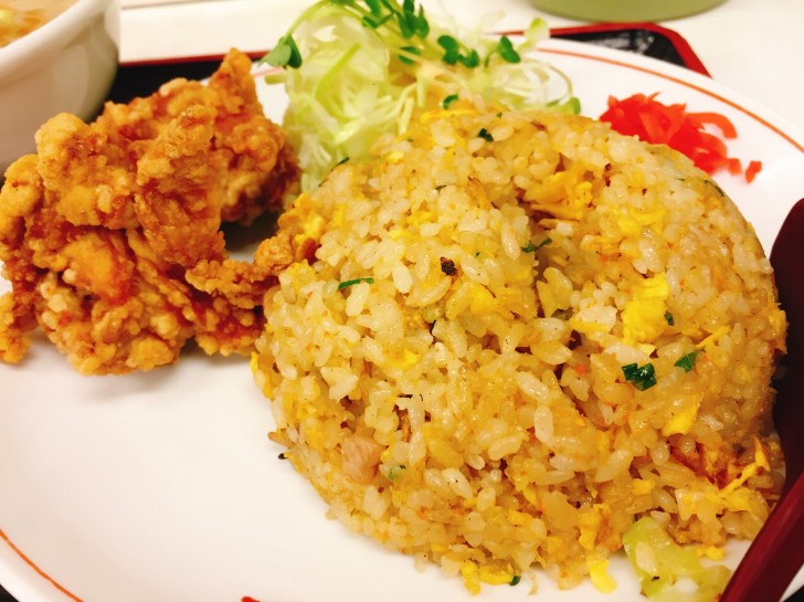 焼飯と唐揚げ